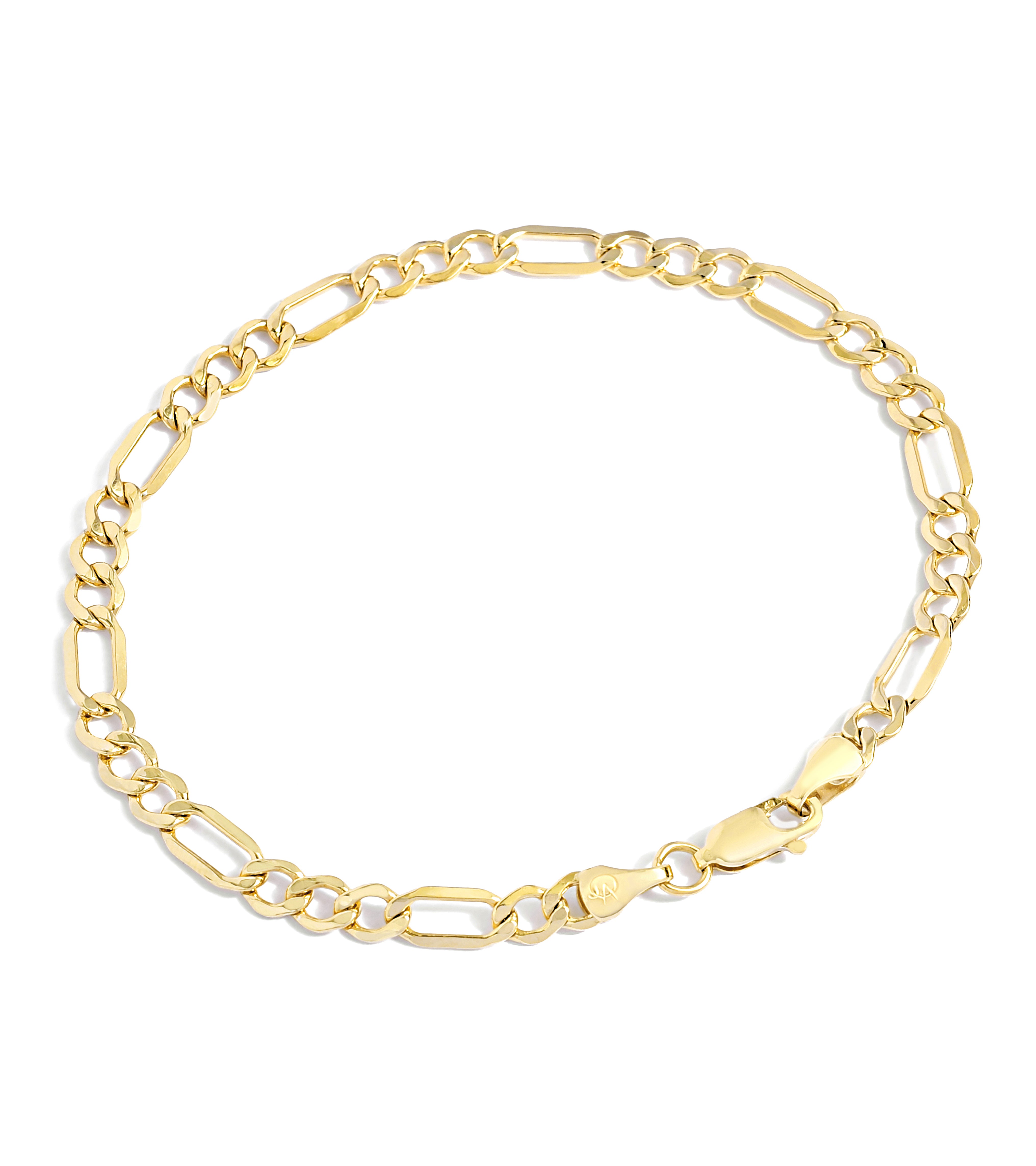 Figaro Chain Bracelet Gold Link Chain Bracelet Layering 